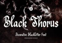 Black Thorus Font - Featured Image