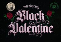 Black Valentine Font - Featured Image