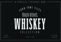 Black Velvet Whiskey Font - Featured Image
