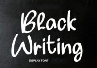 Black Writing Font - Featured Image
