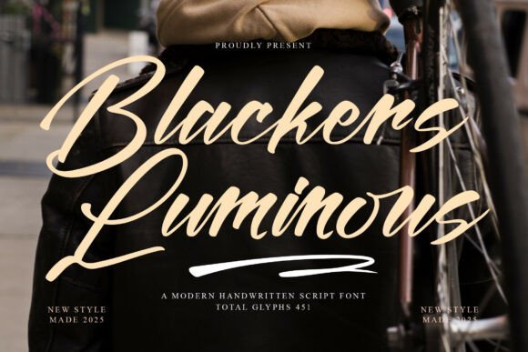 Blackers Luminous Font - Featured Image
