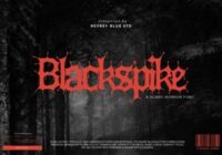 Blackspike Font - Featured Image