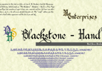 Blackstone Hand Font - Featured Image