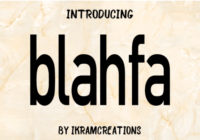 Blahfa Font - Featured Image