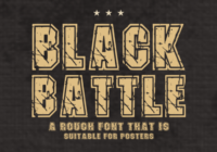 Blak Battle Font - Featured Image