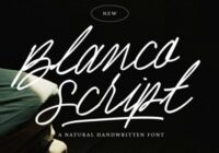 Blanco Script Font - Featured Image