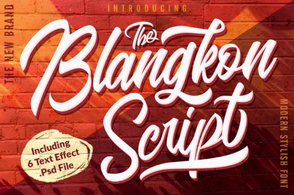 Blangkon Script Font - Featured Image
