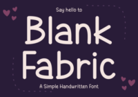 Blank Fabric Font - Featured Image