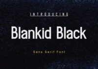 Blankid Black Font - Featured Image