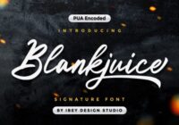 Blankjuice Font - Featured Image