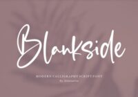 Blankside Font - Featured Image