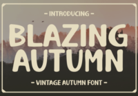Blazing Autumn Font - Featured Image