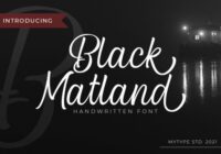 Blcak Matland Font - Featured Image