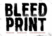 Bleed Print Font - Featured Image