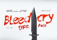 Bleedcry Font - Featured Image