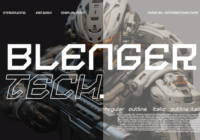 Blenger Tech Font - Featured Image