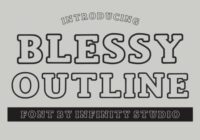 Blessy Outline Font - Featured Image