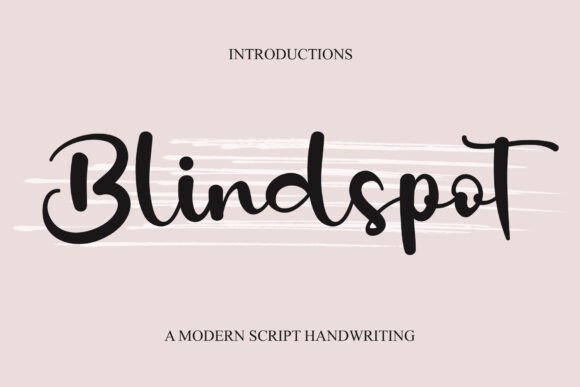 Blindspot Font - Featured Image