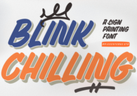 Blink Chilling Font - Featured Image