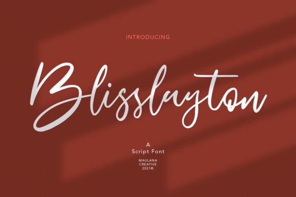 Blisslayton Font - Featured Image