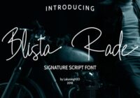 Blista Rade Font - Featured Image