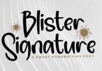 Blister Signature Font - Featured Image