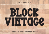 Block Vintage Font - Featured Image
