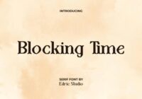 Blocking Time Font - Featured Image