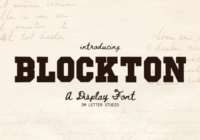 Blockton Font - Featured Image