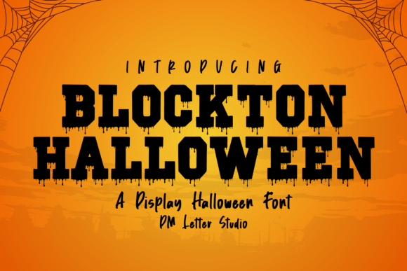 Blockton Halloween Font - Featured Image