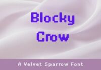 Blocky Crow Font - Featured Image
