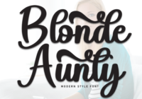 Blonde Aunty Font - Featured Image