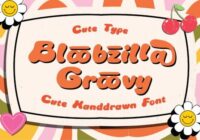 Bloobzilla Groovy Font - Featured Image