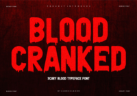 Blood Cranked Font - Featured Image