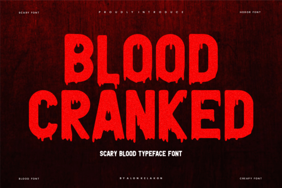 Blood Cranked Font - Featured Image