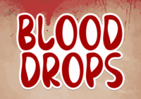 Blood Drops Font - Featured Image