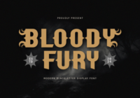 Bloody Fury Font - Featured Image