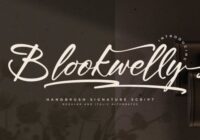 Blookwelly Font - Featured Image