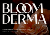 Bloom Derma Font - Featured Image