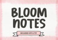 Bloom Notes Font - Featured Image