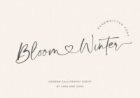 Bloom Winter Font - Featured Image
