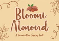 Bloomi Almond Font - Featured Image