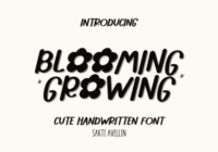 Blooming Growing Font - Featured Image