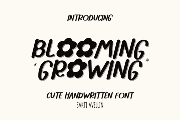 Blooming Growing Font - Featured Image