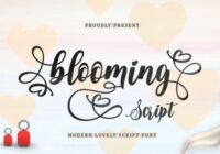 Blooming  Font - Featured Image