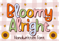 Bloomy Alright Font - Featured Image