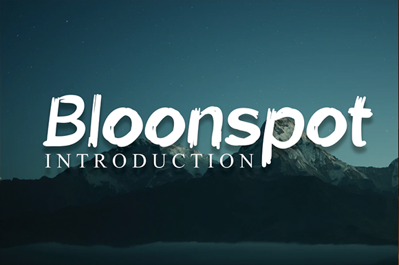 Bloonspot Font - Featured Image