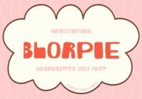 Blorpie Font - Featured Image