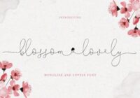 Blossom Lovely Font - Featured Image