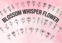 Blossom Whisper Flower Font - Featured Image